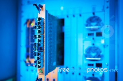 Core Switch Technology In Network Room Place Stock Photo