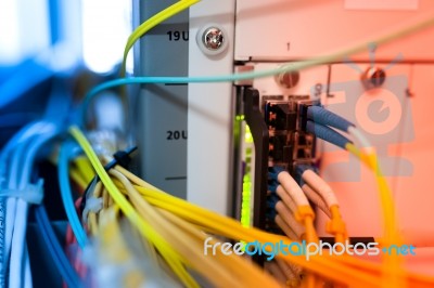 Core Switch Technology In Network Room Place Stock Photo