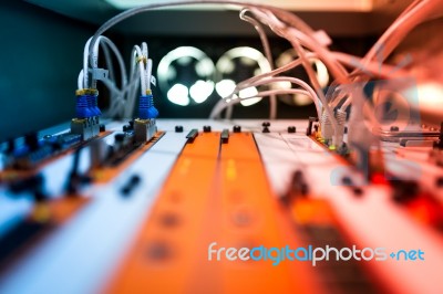 Core Switch Technology In Network Room Place Stock Photo