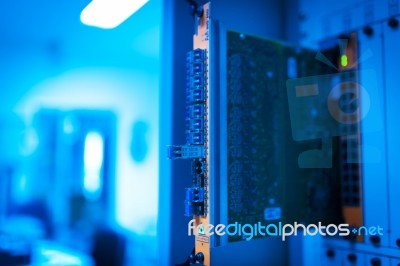 Core Switch Technology In Network Room Place Stock Photo