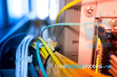 Core Switch Technology In Network Room Place Stock Photo