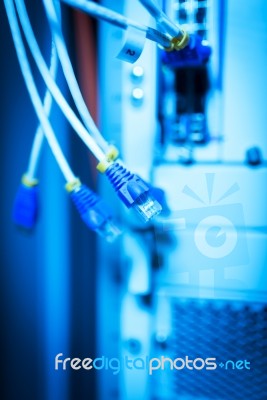 Core Switch Technology In Network Room Place Stock Photo