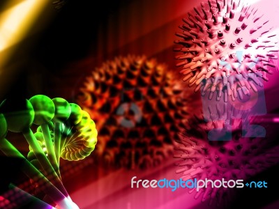 Corona Virus Incolor Background Stock Image