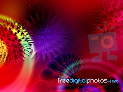 Corona Virus Incolor Background Stock Image