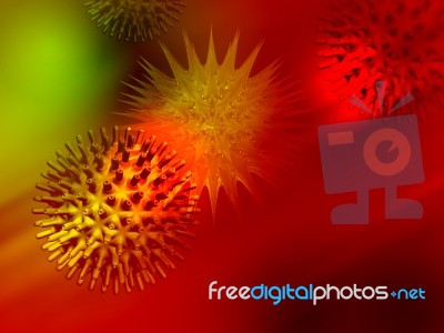 Corona Virus Incolor Background Stock Image