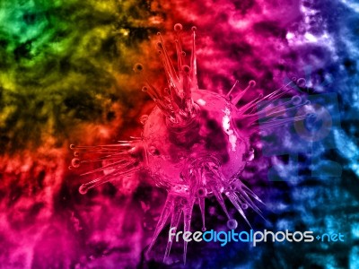 Corona Virus Incolor Background Stock Image