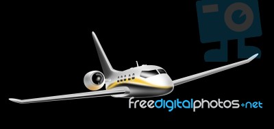 Corporate Jet Aircraft Stock Image