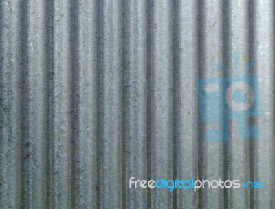 Corrugated Metal Texture Surface Stock Photo