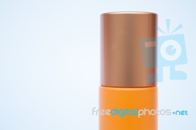 Cosmetic Bottle Isolated On White Background Stock Photo