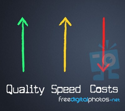 Costs Quality Represents Expenses Certified And Bills Stock Image