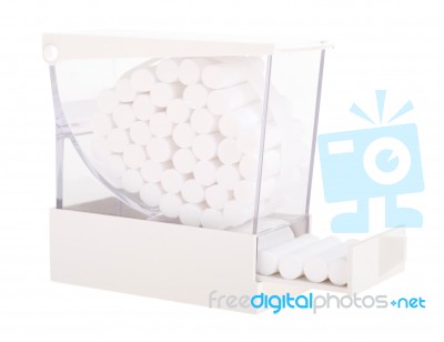 Cotton Roll Dispenser Stock Photo