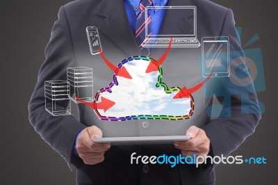 Could Technology Concept Stock Photo