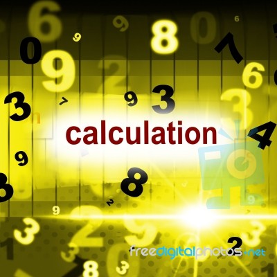 Counting Mathematics Indicates One Two Three And Arithmetic Stock Image