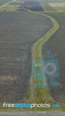 Country Agricultural And Farming Field Stock Photo