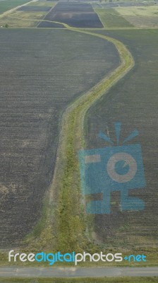 Country Agricultural And Farming Field Stock Photo