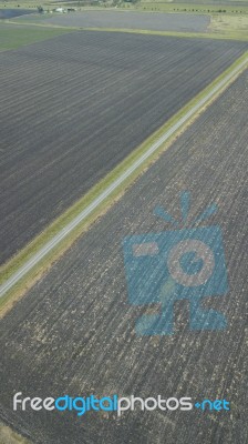 Country Agricultural And Farming Field Stock Photo