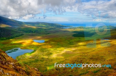 Countryside On Dingle Peninsula Stock Photo