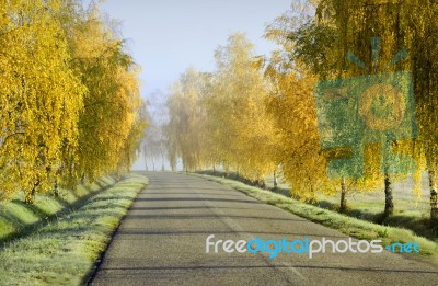 Countryside Road Stock Photo