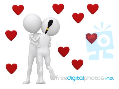 Couple Hugging Each Other Stock Image