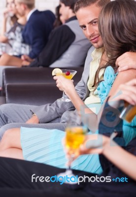 Couple On Romantic Date Stock Photo