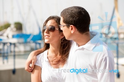 Couple Standing Stock Photo