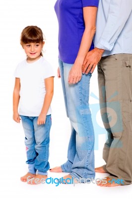 Couple With A Daughter Stock Photo