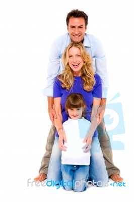 Couple With Daughter Stock Photo