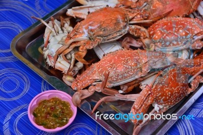 Crab And Spicy Sauce Stock Photo Stock Photo