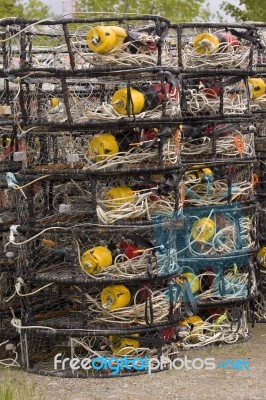 Crab Traps Stock Photo