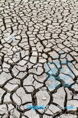 Cracked Ground Texture Stock Photo