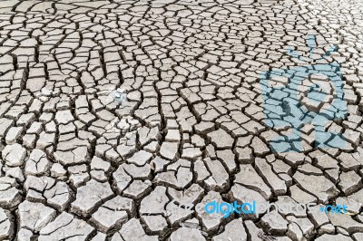 Cracked Ground Texture Stock Photo