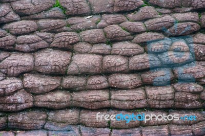 Cracked Rock Texture Stock Photo