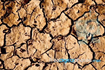 Cracked Sand In Morocco Stock Photo