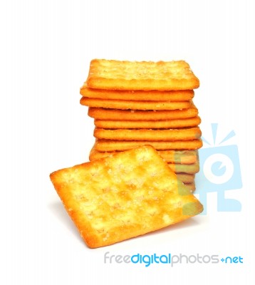 Cracker And Sugar Stock Photo