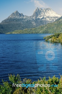 Cradle Mountain In Tasmania Stock Photo