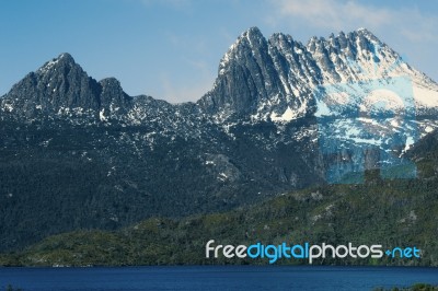 Cradle Mountain In Tasmania Stock Photo