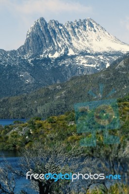 Cradle Mountain In Tasmania Stock Photo