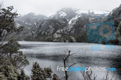 Cradle Mountain In Tasmania Stock Photo