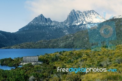 Cradle Mountain In Tasmania Stock Photo