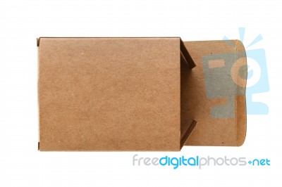 Craft Box Packaging Stock Photo