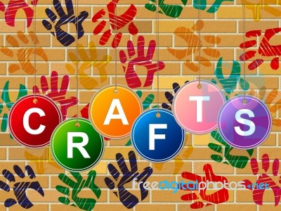 Crafts Craft Indicates Artistic Artist And Draw Stock Image