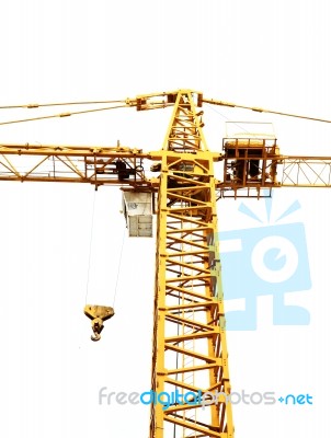 Crane Isolated Stock Photo