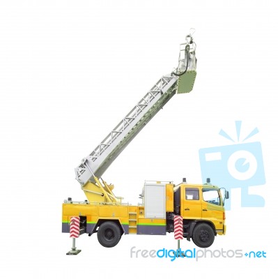 Crane Truck Stock Photo