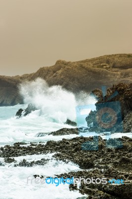 Crashing Waves Stock Photo