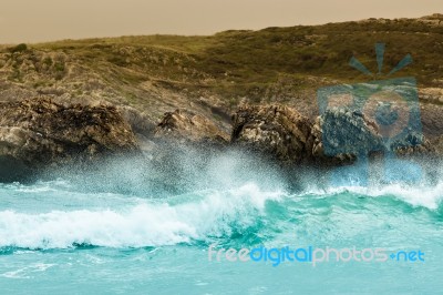 Crashing Waves Stock Photo