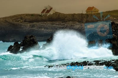 Crashing Waves Stock Photo