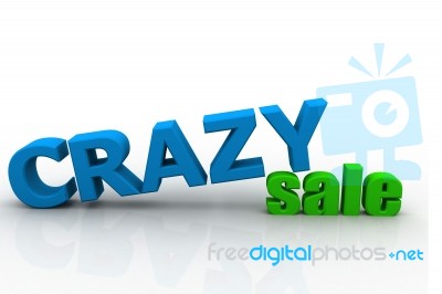 Crazy Sale Stock Image