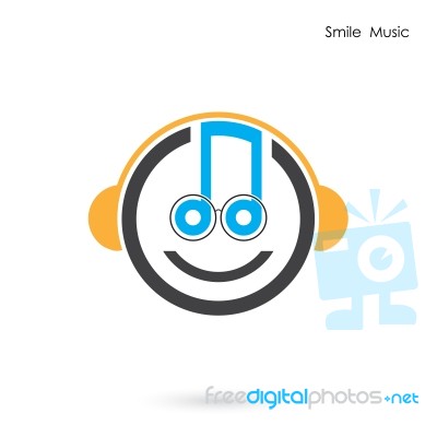 Creative Abstract Musical Design  Logo Design Stock Image