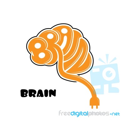 Creative Brain Sign Stock Image