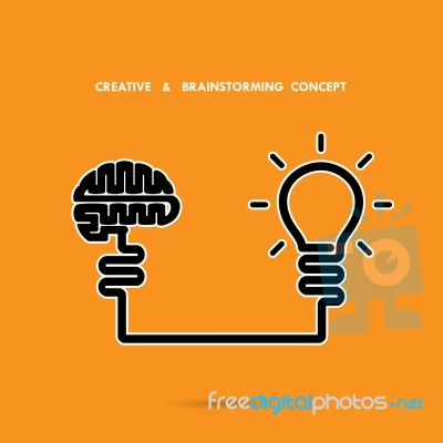 Creative Brainstorm Concept ,business And Education Idea Stock Image